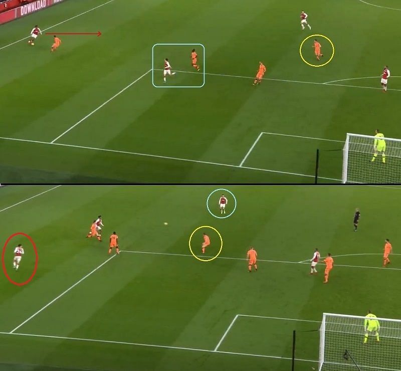 Xhaka received the pass from Iwobi and found enough space and time to shoot from long-range as Milner didn't close him down.
